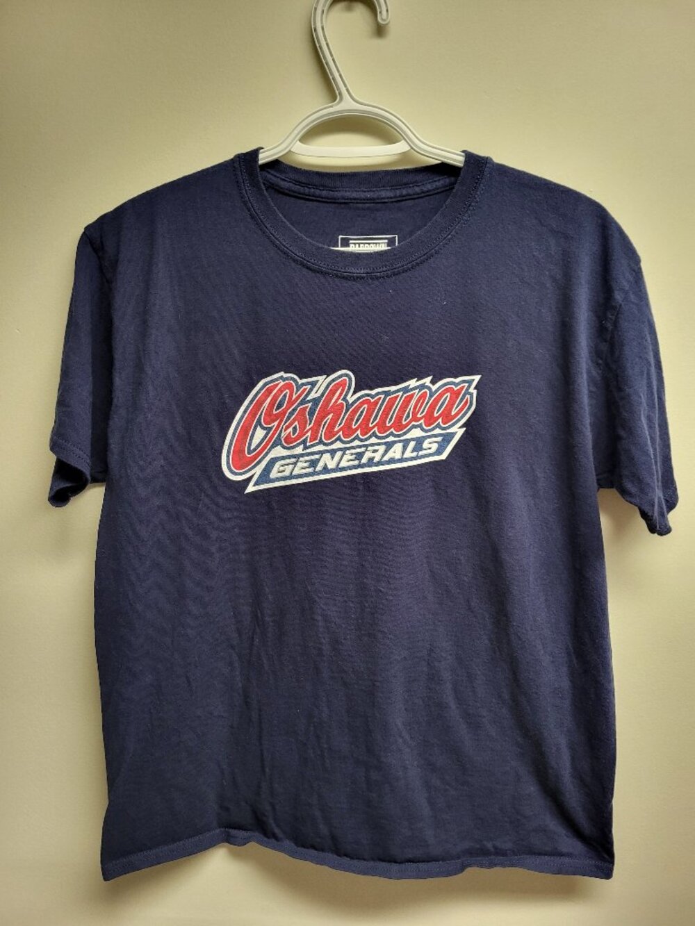 Oshawa Generals Hockey T-Shirt Youth XL Navy Graphic Tee Bardown OHL